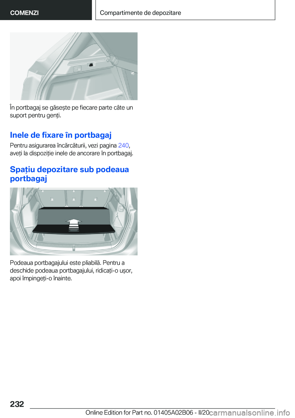 BMW X1 2020  Ghiduri De Utilizare (in Romanian) �