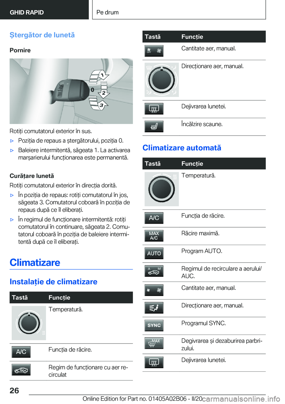 BMW X1 2020  Ghiduri De Utilizare (in Romanian) �t�e�r�g�