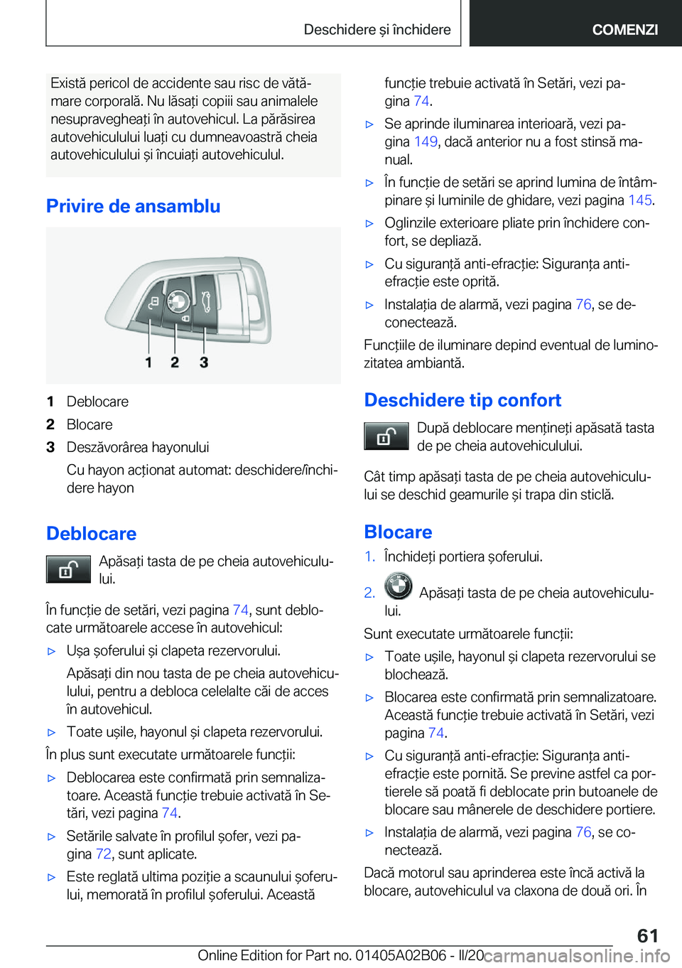 BMW X1 2020  Ghiduri De Utilizare (in Romanian) �E�x�i�s�t�