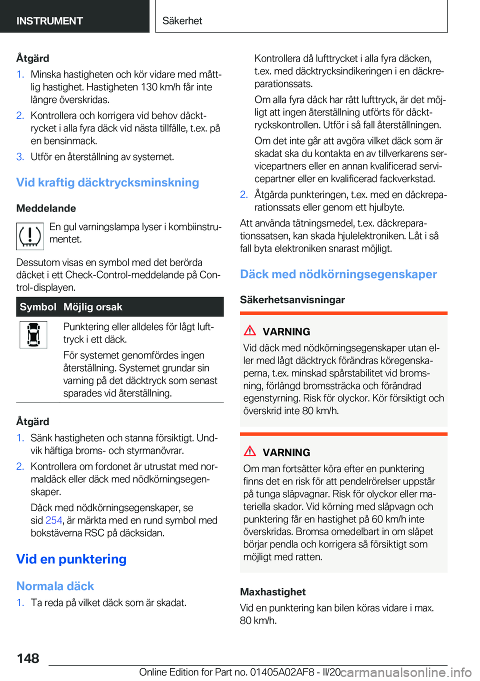 BMW X1 2020  InstruktionsbÖcker (in Swedish) �Å�t�g�ä�r�d�1�.�M�i�n�s�k�a��h�a�s�t�i�g�h�e�t�e�n��o�c�h��k�