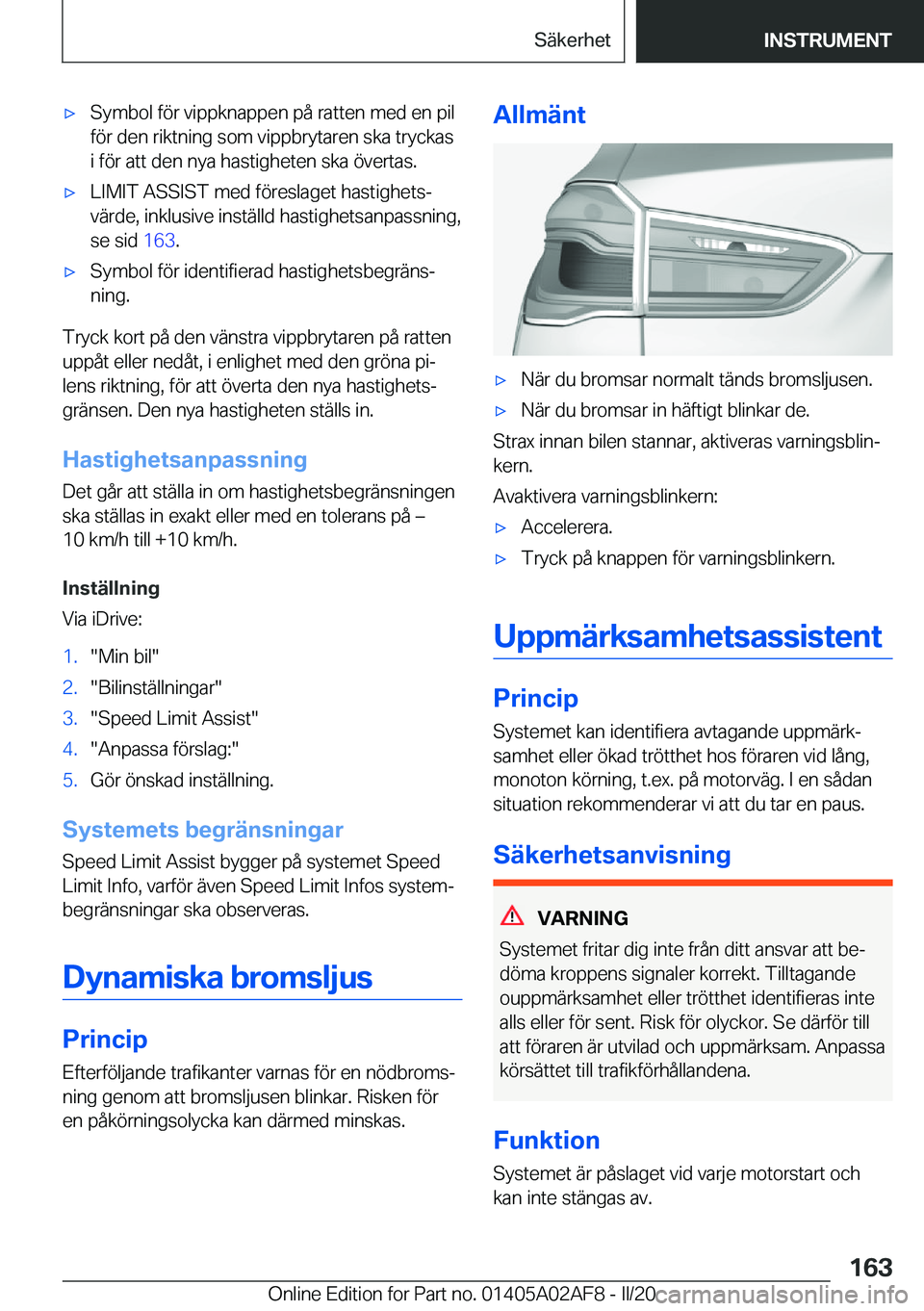 BMW X1 2020  InstruktionsbÖcker (in Swedish) x�S�y�m�b�o�l��f�