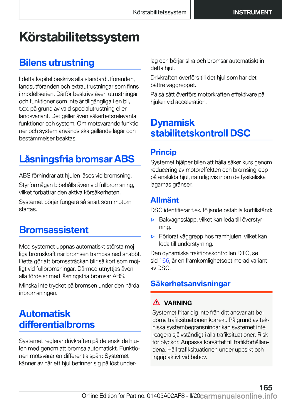 BMW X1 2020  InstruktionsbÖcker (in Swedish) �K�