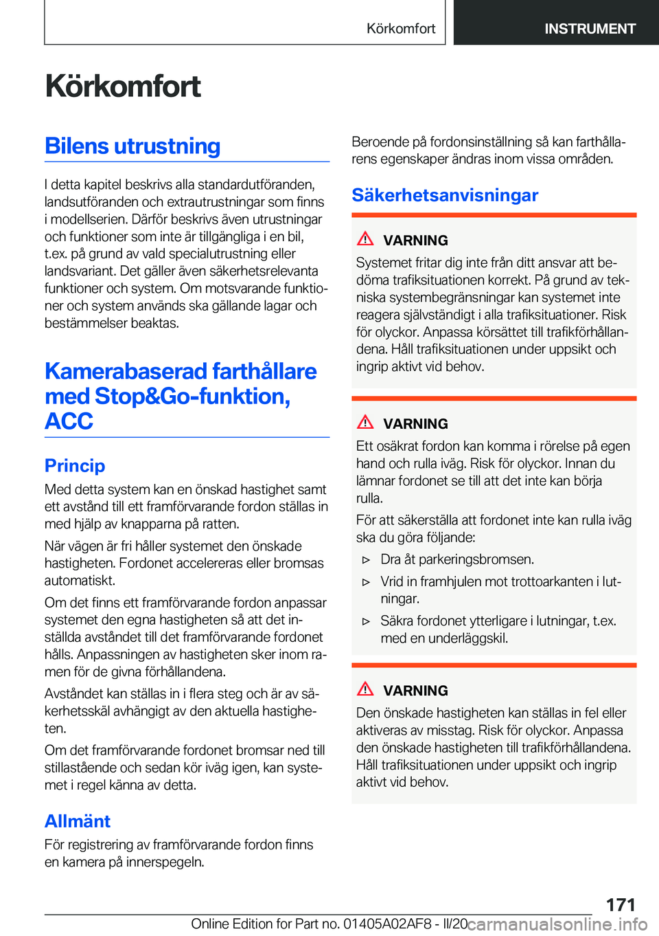 BMW X1 2020  InstruktionsbÖcker (in Swedish) �K�