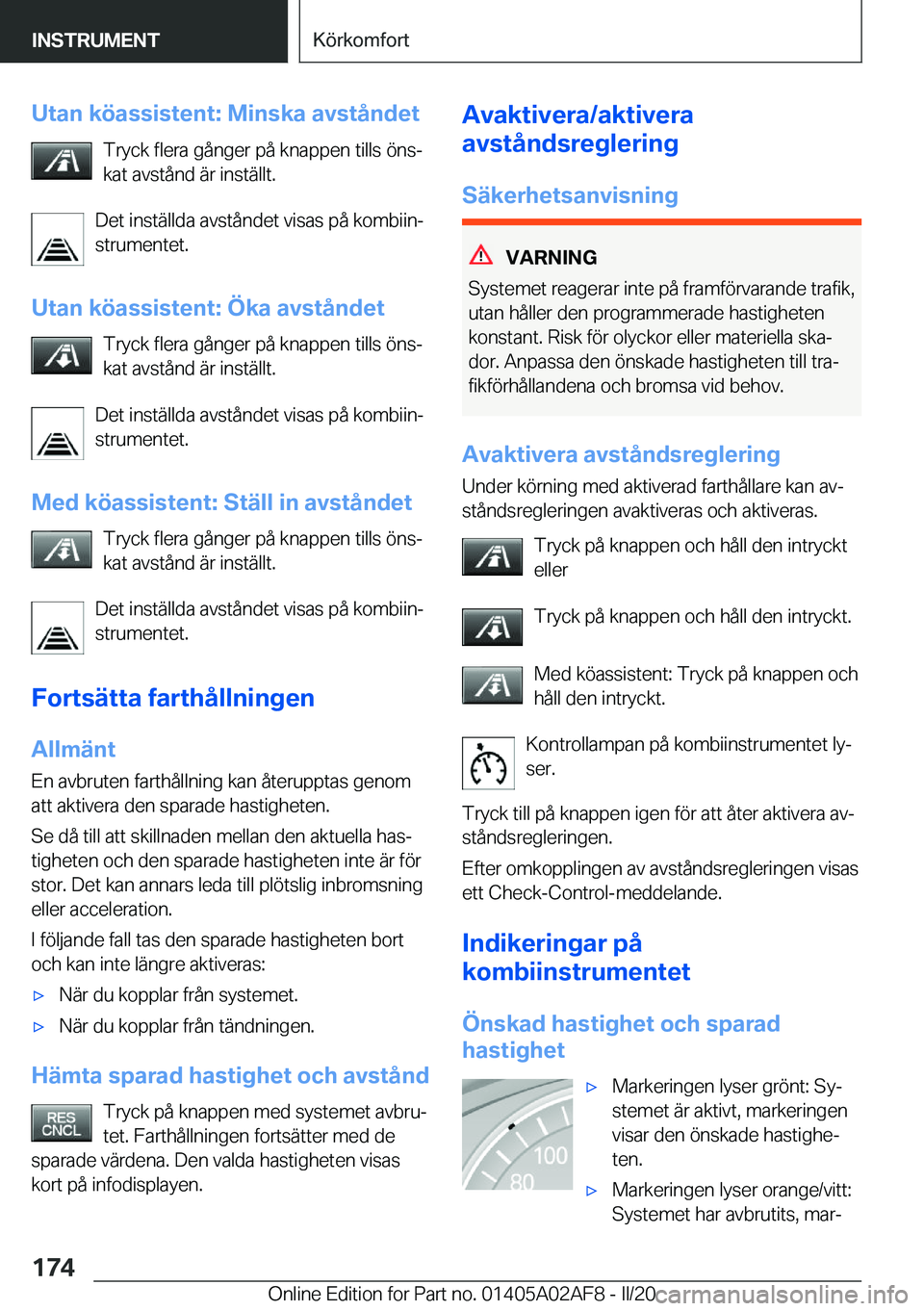 BMW X1 2020  InstruktionsbÖcker (in Swedish) �U�t�a�n��k�