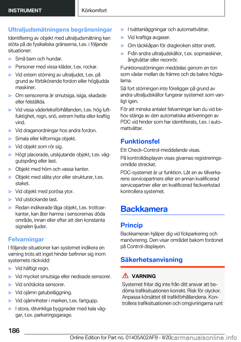 BMW X1 2020  InstruktionsbÖcker (in Swedish) �U�l�t�r�a�l�j�u�d�s�m�ä�t�n�i�n�g�e�n�s��b�e�g�r�ä�n�s�n�i�n�g�a�r�I�d�e�n�t�i�f�i�e�r�i�n�g��a�v��o�b�j�e�k�t��m�e�d��u�l�t�r�a�l�j�u�d�s�m�ä�t�n�i�n�g��k�a�n�s�t�