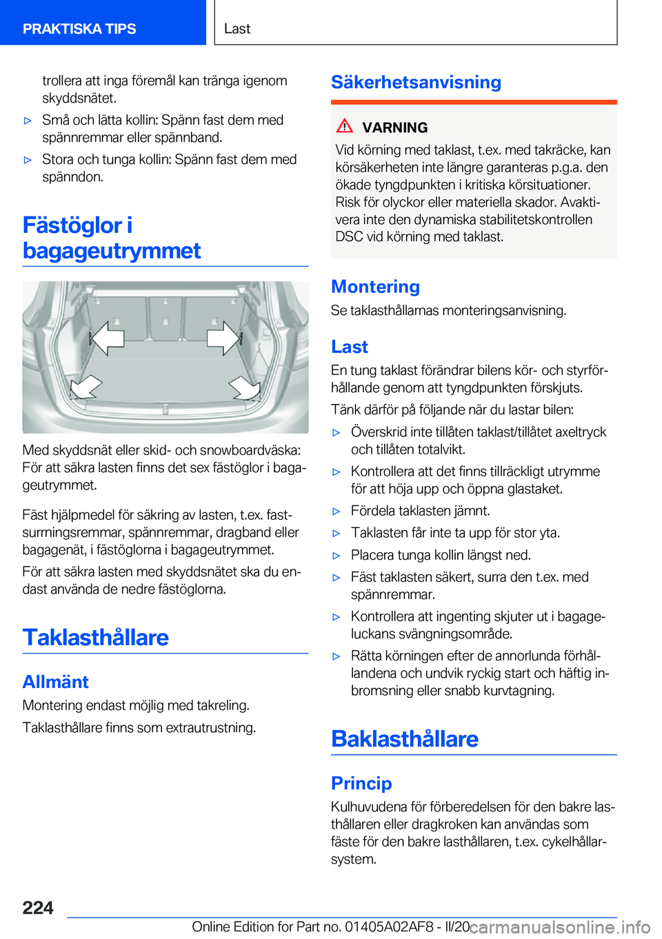 BMW X1 2020  InstruktionsbÖcker (in Swedish) �t�r�o�l�l�e�r�a��a�t�t��i�n�g�a��f�