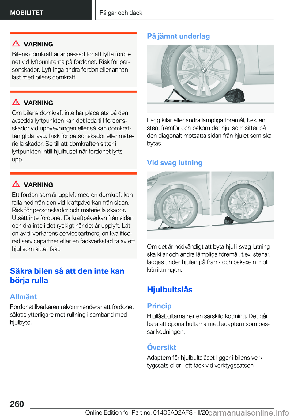 BMW X1 2020  InstruktionsbÖcker (in Swedish) �V�A�R�N�I�N�G
�B�i�l�e�n�s��d�o�m�k�r�a�f�t��ä�r��a�n�p�a�s�s�a�d��f�