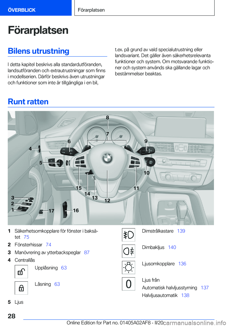 BMW X1 2020  InstruktionsbÖcker (in Swedish) �F�