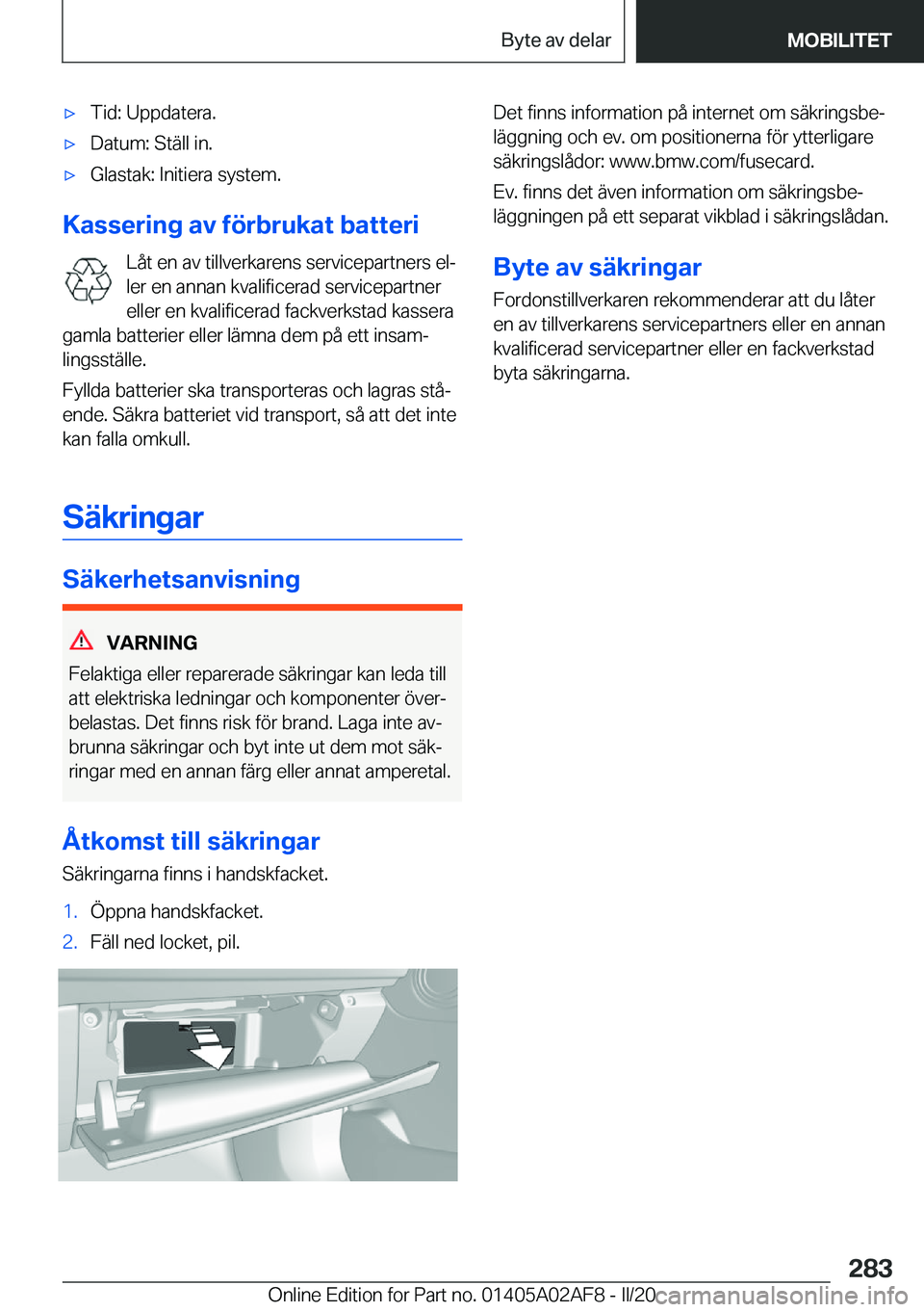 BMW X1 2020  InstruktionsbÖcker (in Swedish) x�T�i�d�:��U�p�p�d�a�t�e�r�a�.x�D�a�t�u�m�:��S�t�ä�l�l��i�n�.x�G�l�a�s�t�a�k�:��I�n�i�t�i�e�r�a��s�y�s�t�e�m�.
�K�a�s�s�e�r�i�n�g��a�v��f�