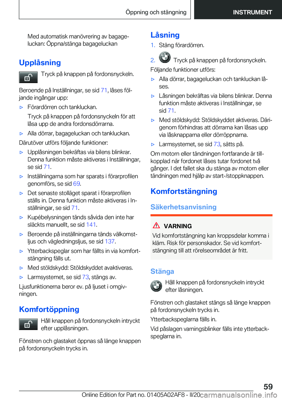 BMW X1 2020  InstruktionsbÖcker (in Swedish) �M�e�d��a�u�t�o�m�a�t�i�s�k��m�a�n�