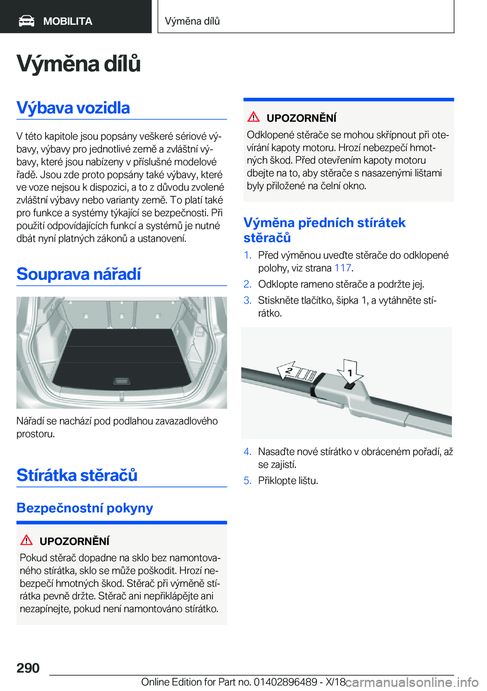 BMW X1 2019  Návod na použití (in Czech) �V�