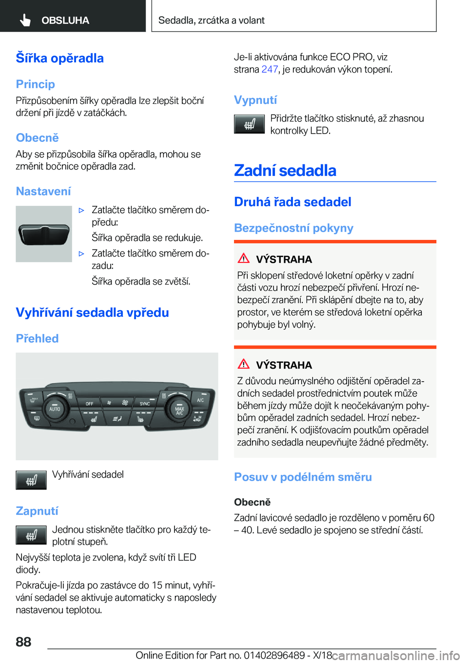 BMW X1 2019  Návod na použití (in Czech) '�