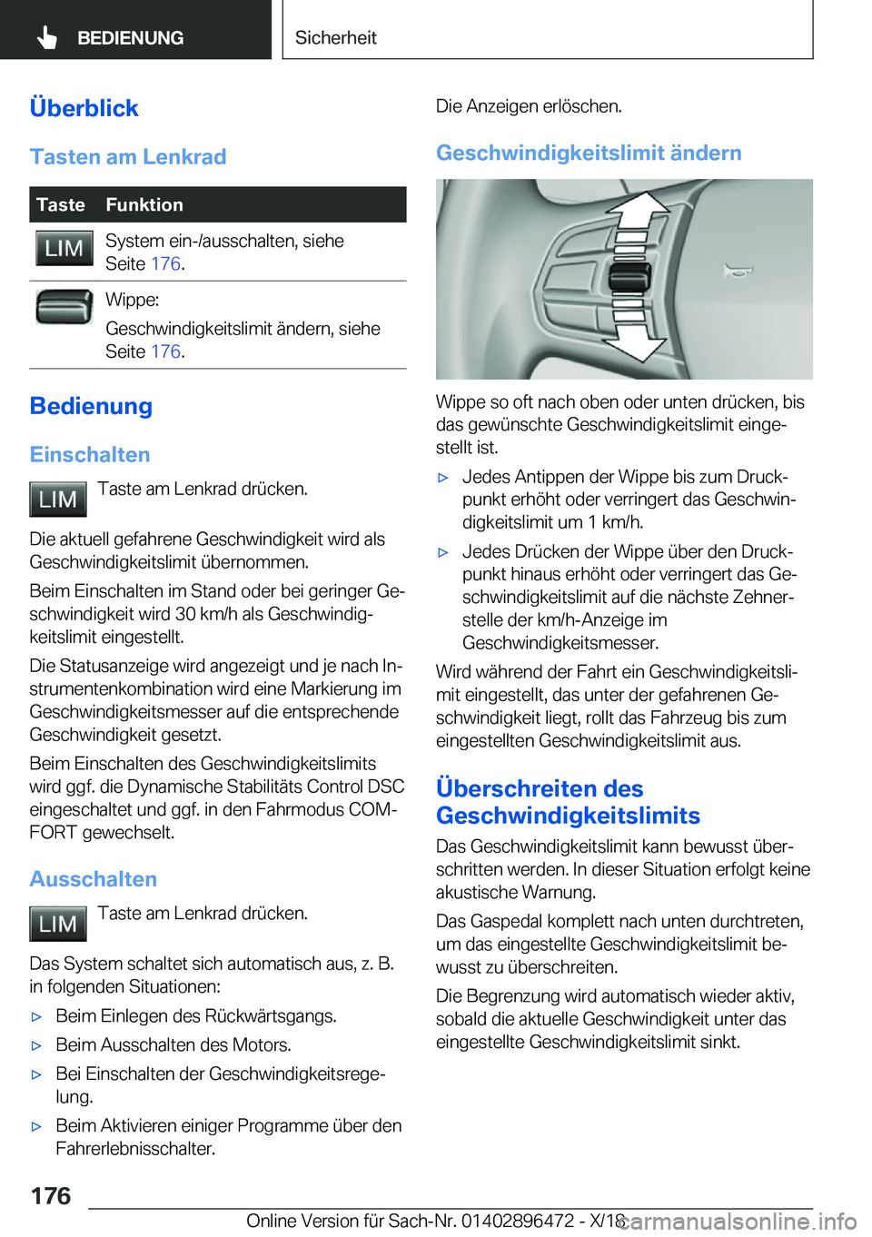 BMW X1 2019  Betriebsanleitungen (in German) �