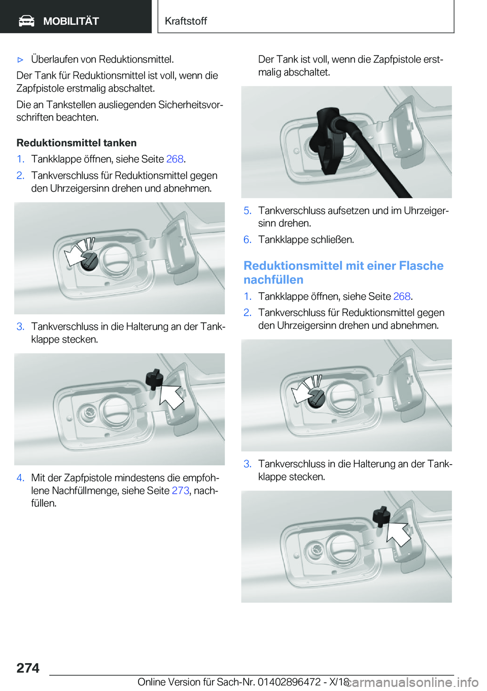 BMW X1 2019  Betriebsanleitungen (in German) x�
