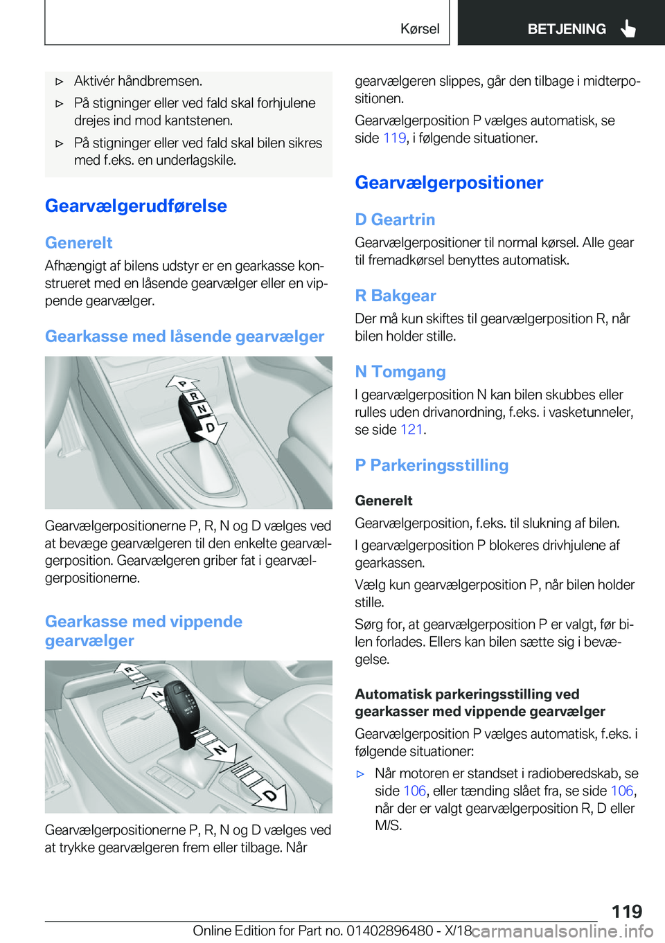 BMW X1 2019  InstruktionsbØger (in Danish) 'x�A�k�t�i�v�