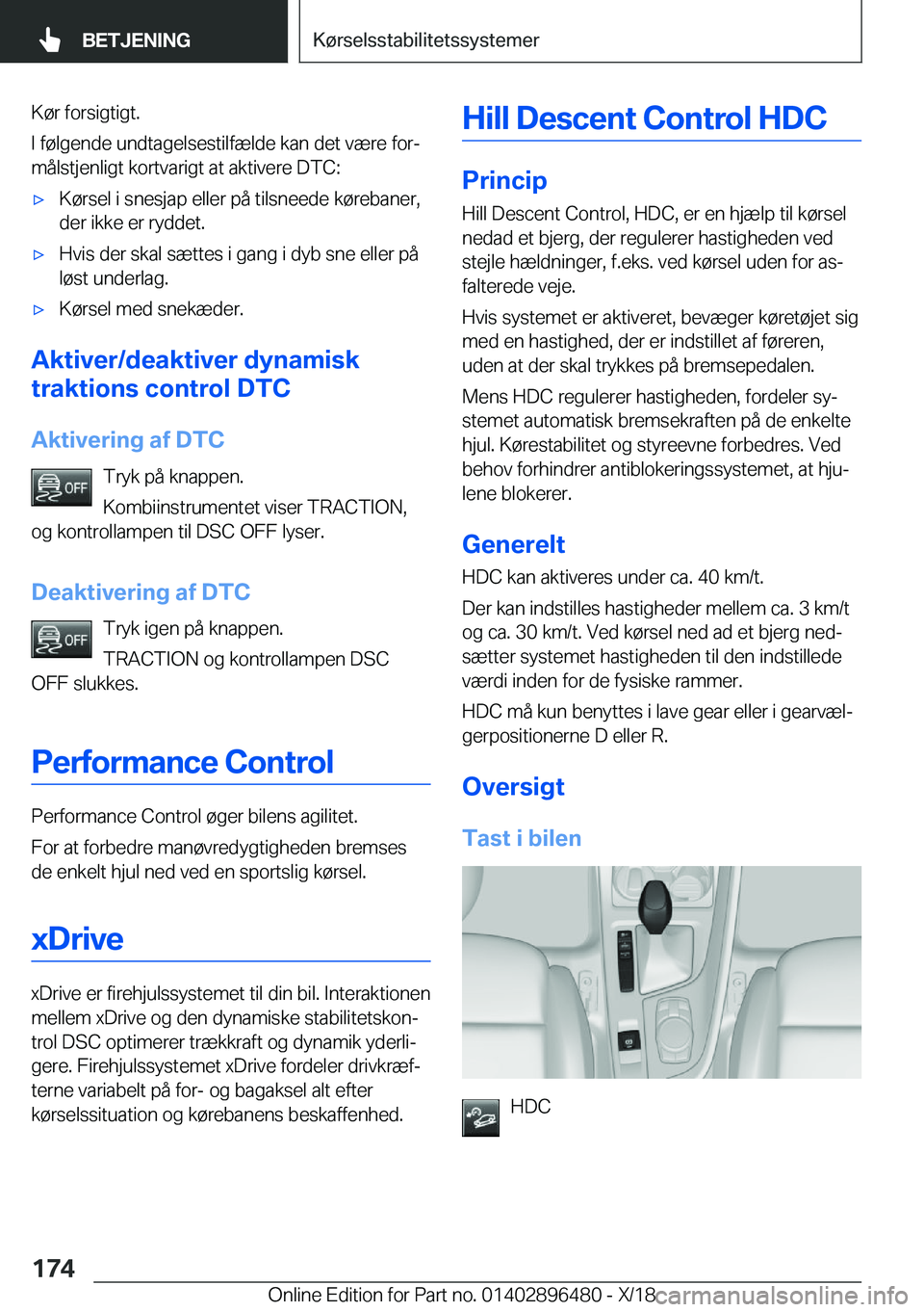 BMW X1 2019  InstruktionsbØger (in Danish) �K�
