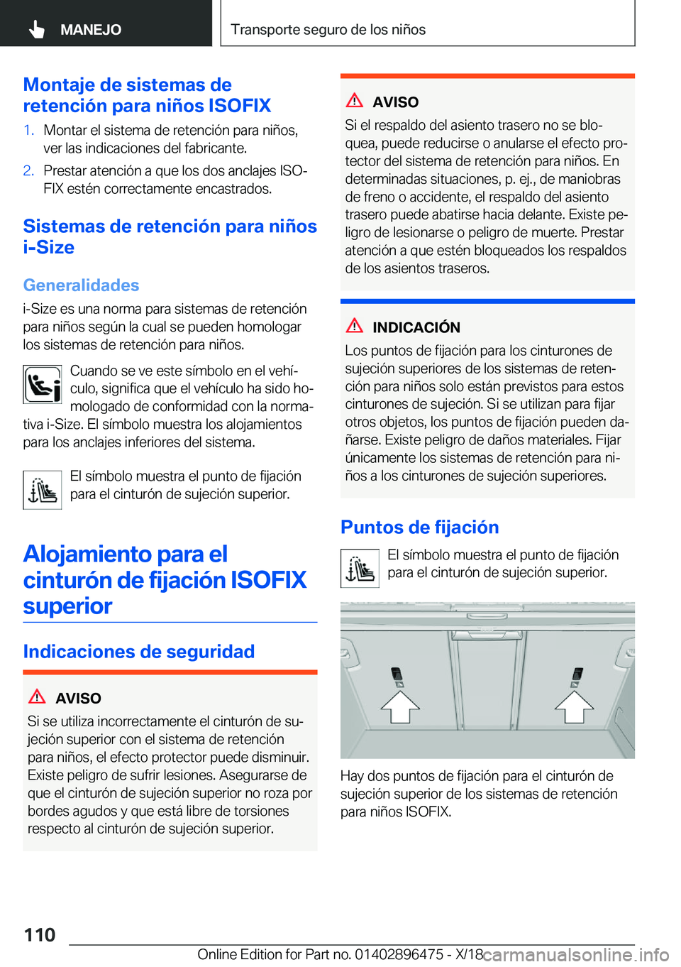 BMW X1 2019  Manuales de Empleo (in Spanish) �M�o�n�t�a�j�e��d�e��s�i�s�t�e�m�a�s��d�e
�r�e�t�e�n�c�i�