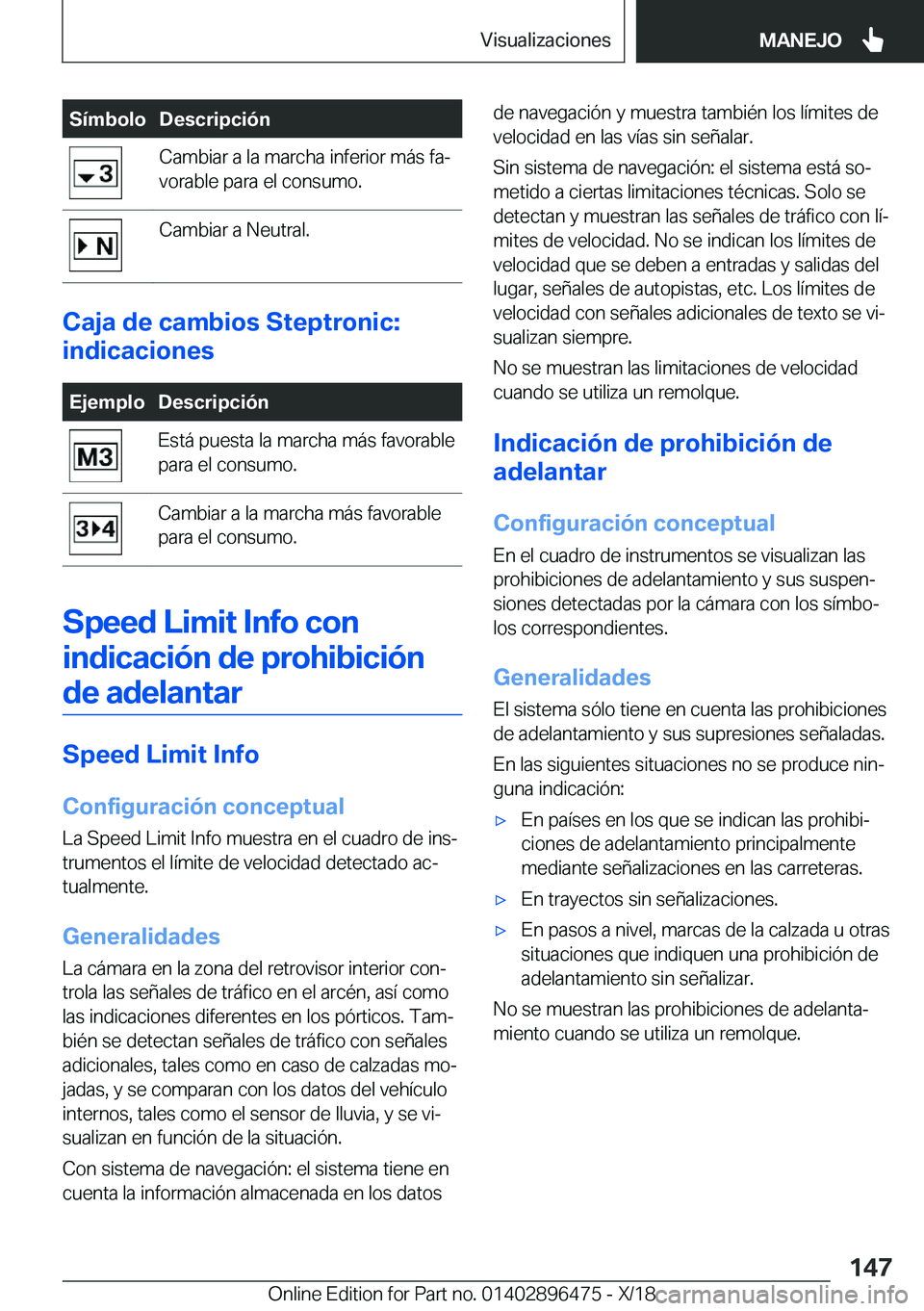 BMW X1 2019  Manuales de Empleo (in Spanish) �S�