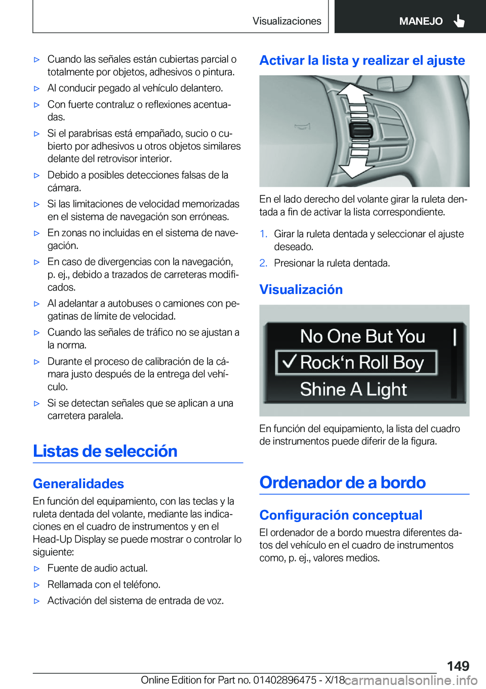 BMW X1 2019  Manuales de Empleo (in Spanish) x�C�u�a�n�d�o��l�a�s��s�e�