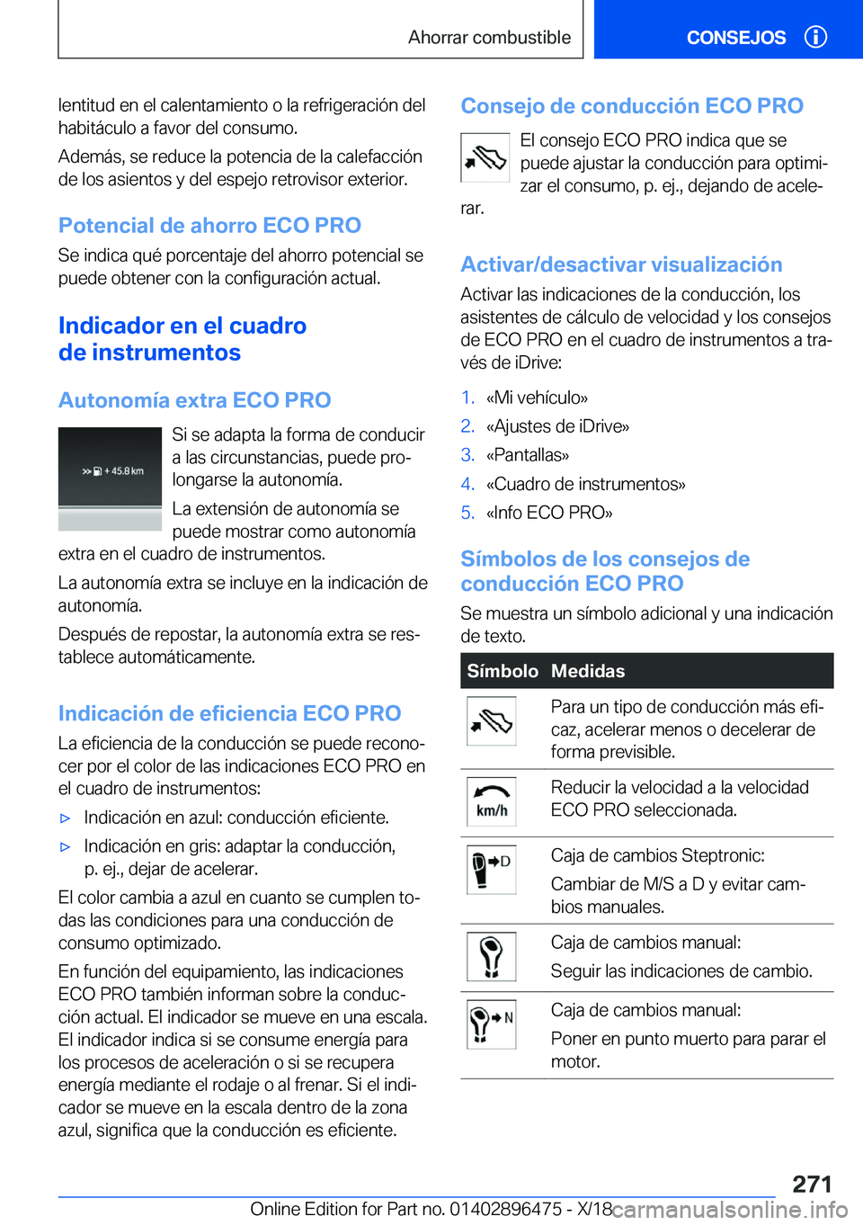 BMW X1 2019  Manuales de Empleo (in Spanish) �l�e�n�t�i�t�u�d��e�n��e�l��c�a�l�e�n�t�a�m�i�e�n�t�o��o��l�a��r�e�f�r�i�g�e�r�a�c�i�