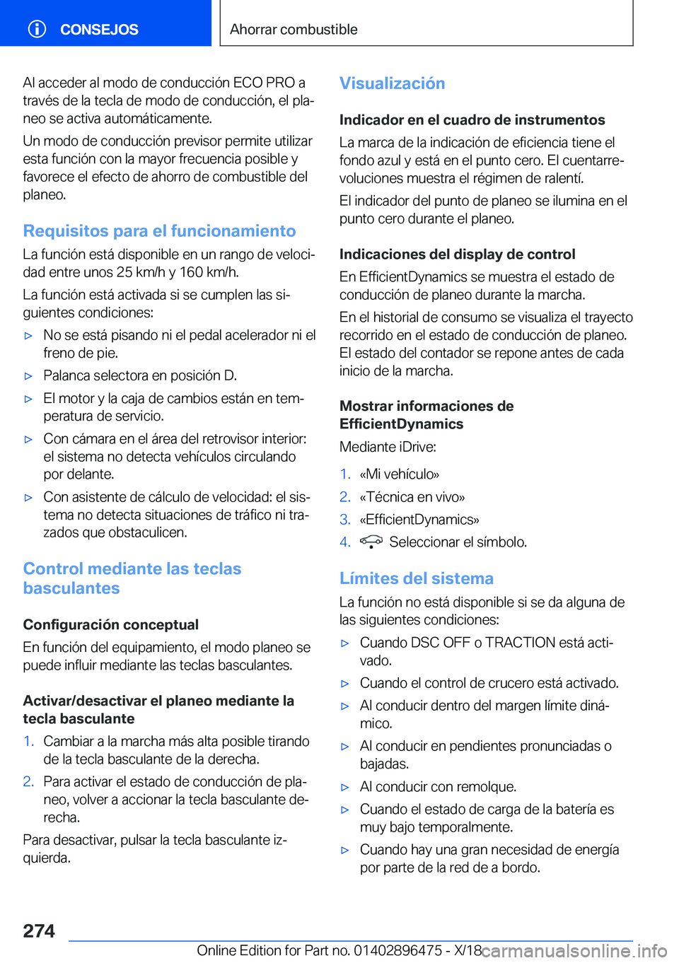 BMW X1 2019  Manuales de Empleo (in Spanish) �A�l��a�c�c�e�d�e�r��a�l��m�o�d�o��d�e��c�o�n�d�u�c�c�i�