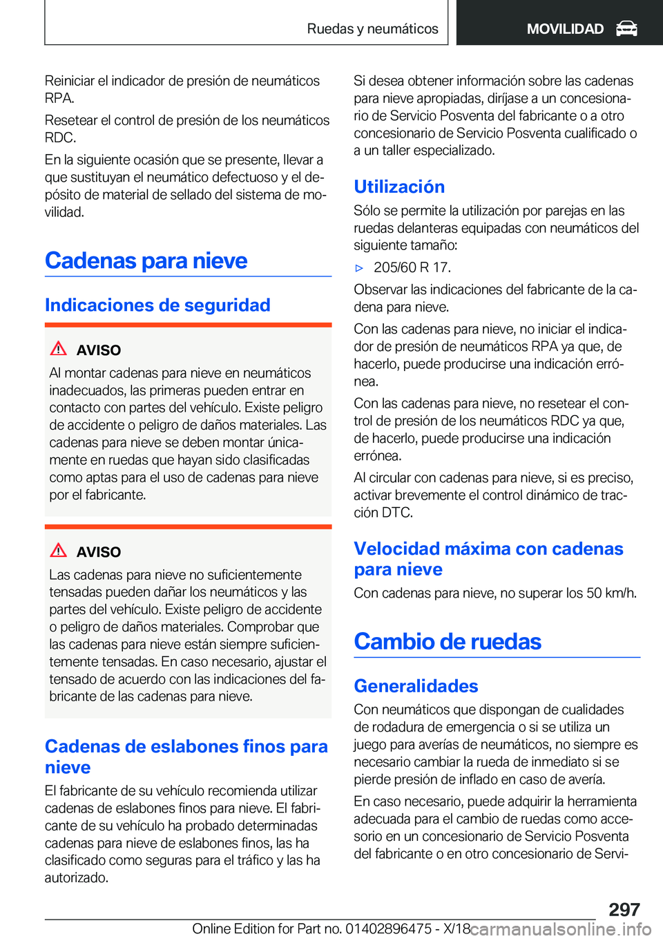 BMW X1 2019  Manuales de Empleo (in Spanish) �R�e�i�n�i�c�i�a�r��e�l��i�n�d�i�c�a�d�o�r��d�e��p�r�e�s�i�