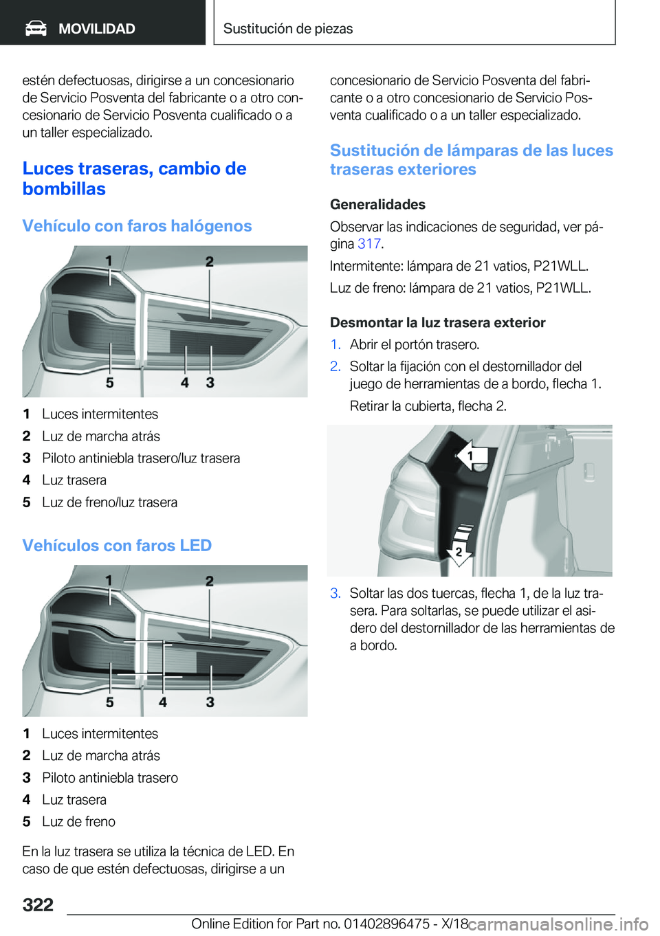BMW X1 2019  Manuales de Empleo (in Spanish) �e�s�t�