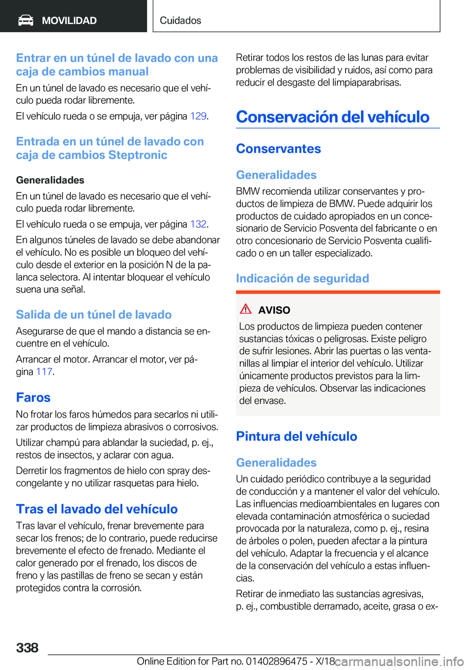BMW X1 2019  Manuales de Empleo (in Spanish) �E�n�t�r�a�r��e�n��u�n��t�