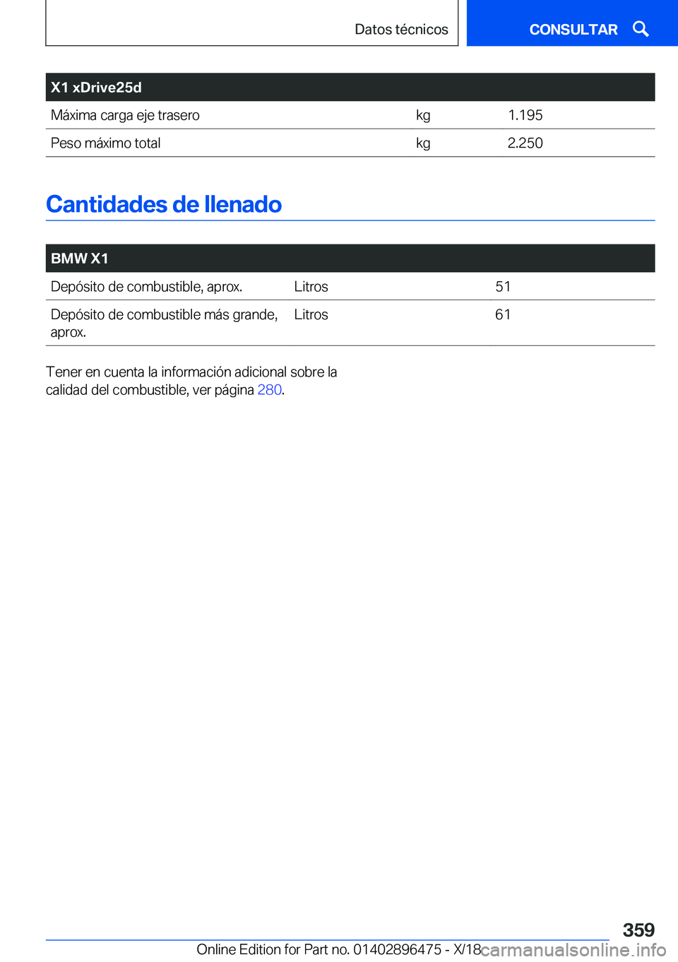 BMW X1 2019  Manuales de Empleo (in Spanish) �X�1��x�D�r�i�v�e�2�5�d�M�
