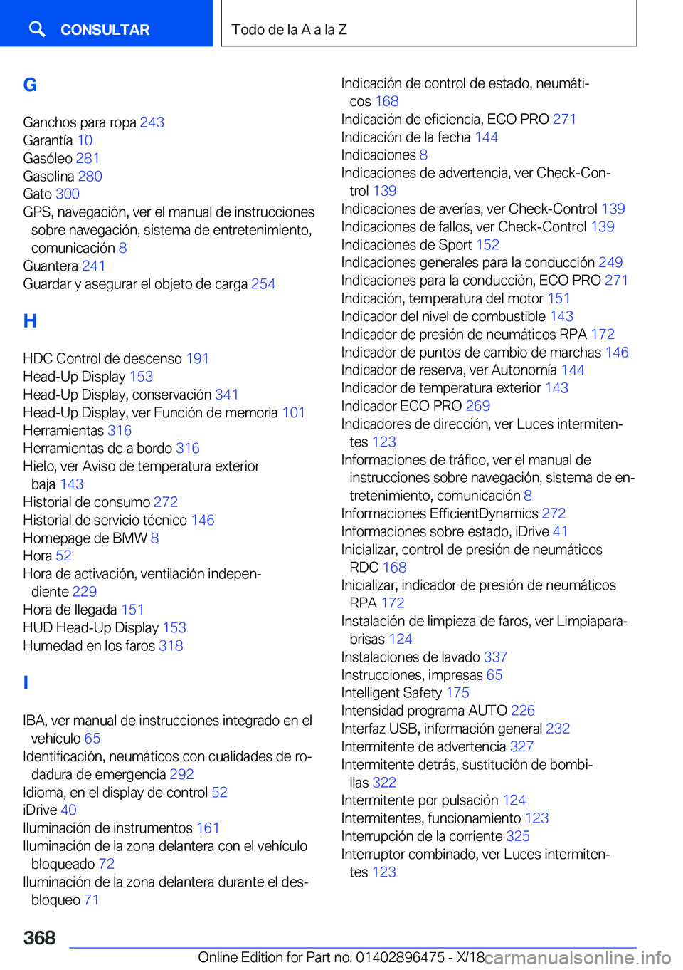 BMW X1 2019  Manuales de Empleo (in Spanish) �G
�G�a�n�c�h�o�s��p�a�r�a��r�o�p�a� �2�4�3�
�G�a�r�a�n�t�