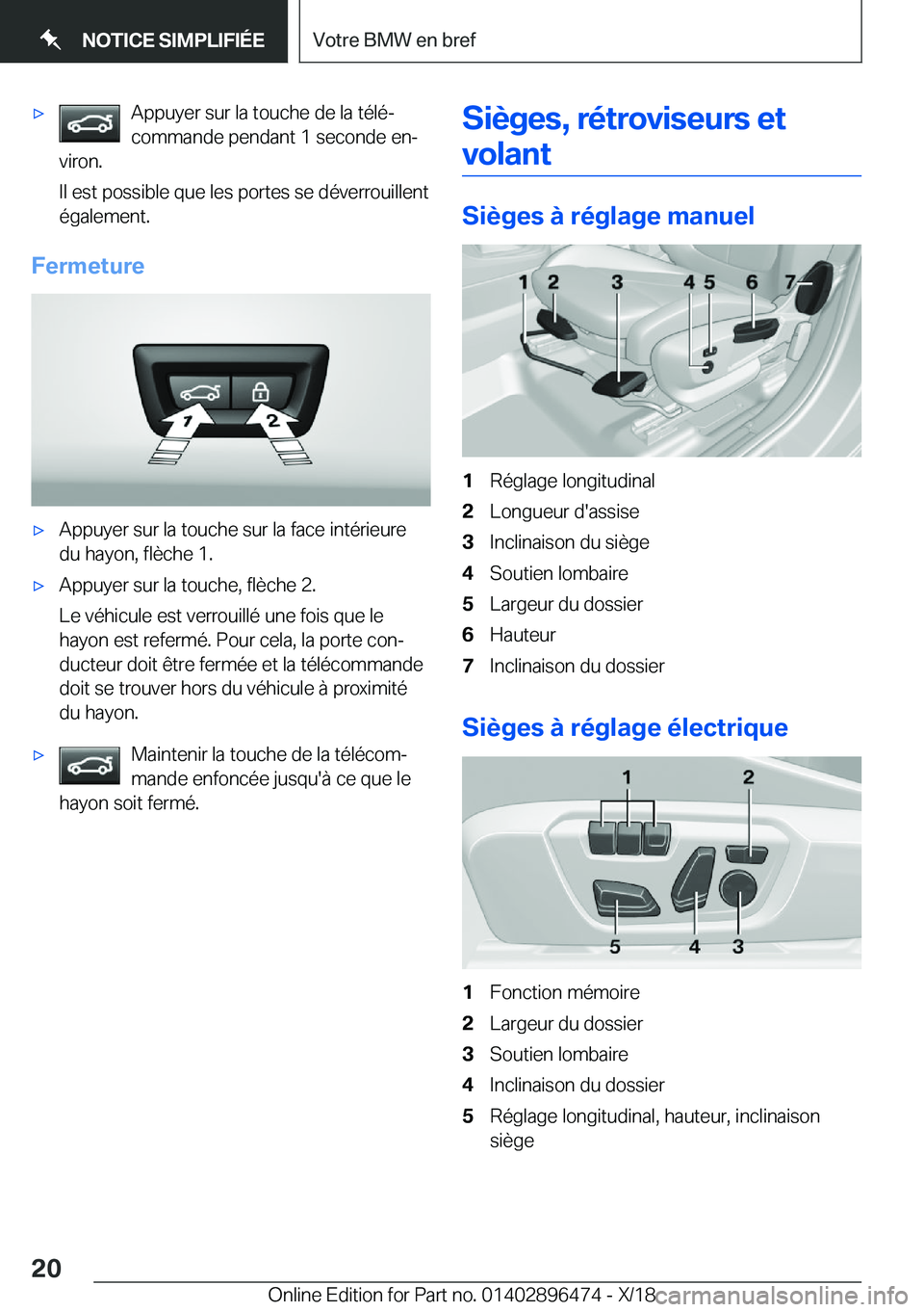 BMW X1 2019  Notices Demploi (in French) 'x�A�p�p�u�y�e�r��s�u�r��l�a��t�o�u�c�h�e��d�e��l�a��t�é�l�éj
�c�o�m�m�a�n�d�e��p�e�n�d�a�n�t��1��s�e�c�o�n�d�e��e�nj
�v�i�r�o�n�.
�I�l��e�s�t��p�o�s�s�i�b�l�e��q�u�e��l�e�s��p�