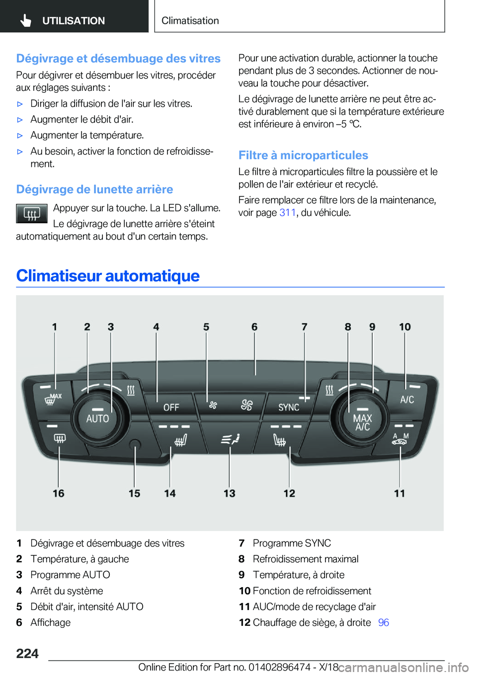 BMW X1 2019  Notices Demploi (in French) �D�é�g�i�v�r�a�g�e��e�t��d�é�s�e�m�b�u�a�g�e��d�e�s��v�i�t�r�e�s�P�o�u�r��d�é�g�i�v�r�e�r��e�t��d�é�s�e�m�b�u�e�r��l�e�s��v�i�t�r�e�s�,��p�r�o�c�é�d�e�r�a�u�x��r�é�g�l�a�g�e�s��s�u�i