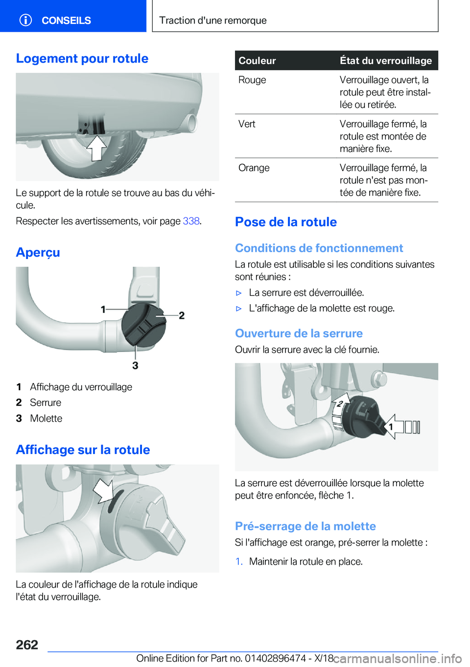 BMW X1 2019  Notices Demploi (in French) �L�o�g�e�m�e�n�t��p�o�u�r��r�o�t�u�l�e
�L�e��s�u�p�p�o�r�t��d�e��l�a��r�o�t�u�l�e��s�e��t�r�o�u�v�e��a�u��b�a�s��d�u��v�é�h�ij
�c�u�l�e�.
�R�e�s�p�e�c�t�e�r��l�e�s��a�v�e�r�t�i�s�s�e�m