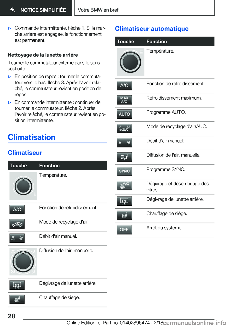 BMW X1 2019  Notices Demploi (in French) 'x�C�o�m�m�a�n�d�e��i�n�t�e�r�m�i�t�t�e�n�t�e�,��f�l�è�c�h�e��1�.��S�i��l�a��m�a�rj
�c�h�e��a�r�r�i�è�r�e��e�s�t��e�n�g�a�g�é�e�,��l�e��f�o�n�c�t�i�o�n�n�e�m�e�n�t
�e�s�t��p�e�r�m�