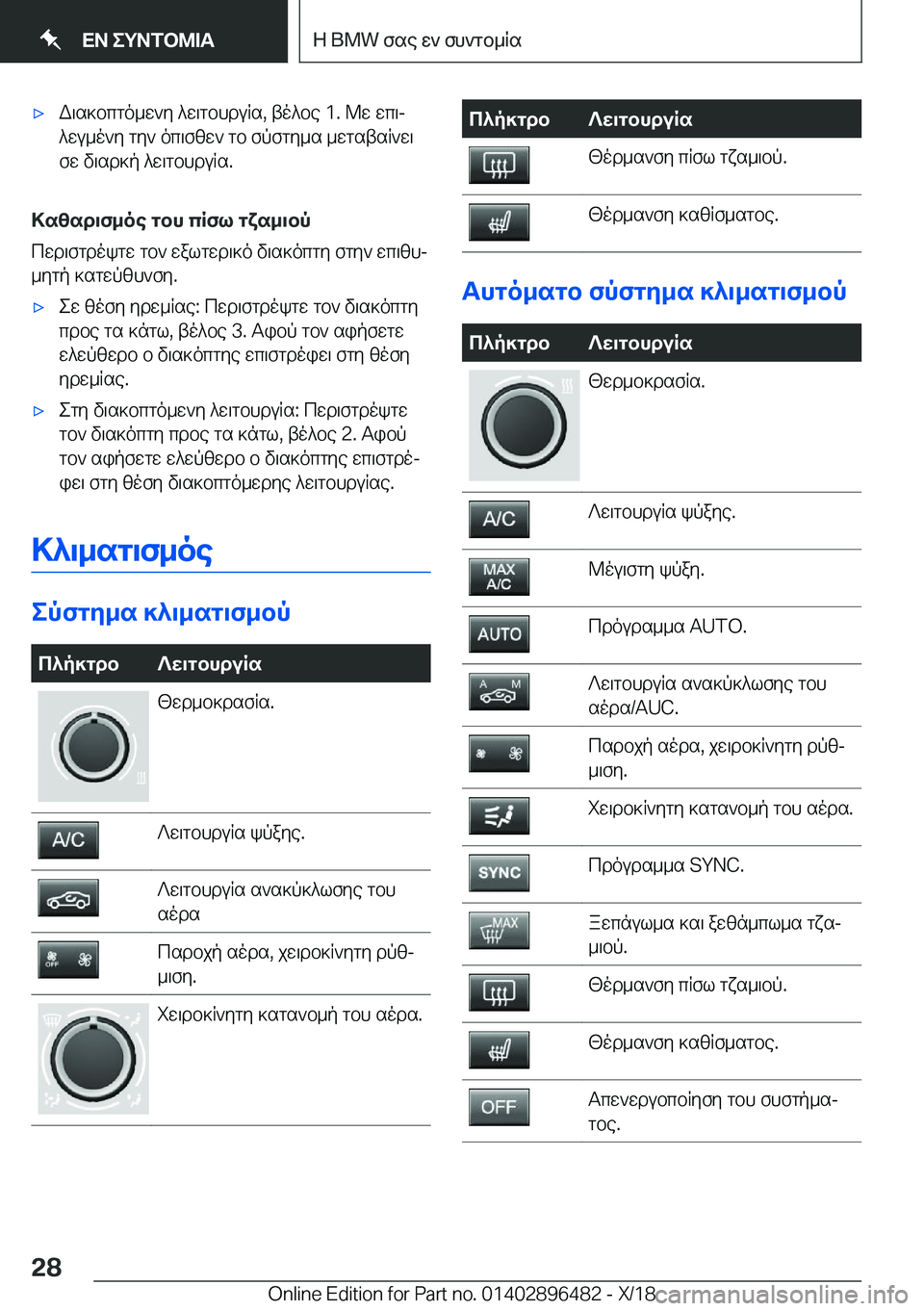 BMW X1 2019  ΟΔΗΓΌΣ ΧΡΉΣΗΣ (in Greek) 'xW\s]bcgo_w`y�^w\gbhduRs�,�to^be��1�.�@w�wc\j^wu_o`y�gy`�oc\fzw`�gb�fpfgy_s�_wgstsR`w\
fw�v\sd]p�^w\g