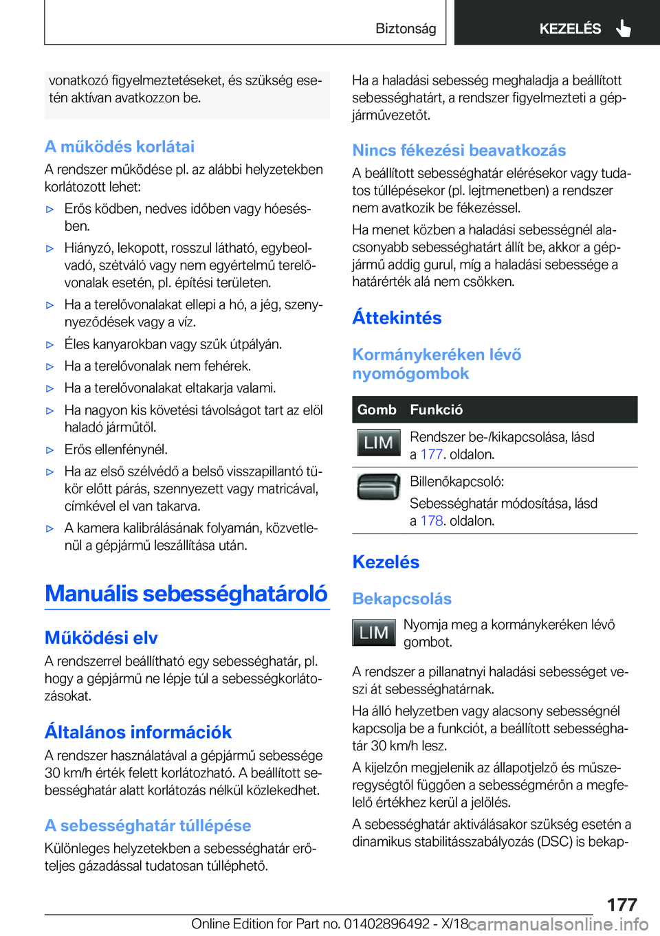 BMW X1 2019  Kezelési útmutató (in Hungarian) �v�o�n�a�t�k�o�z�