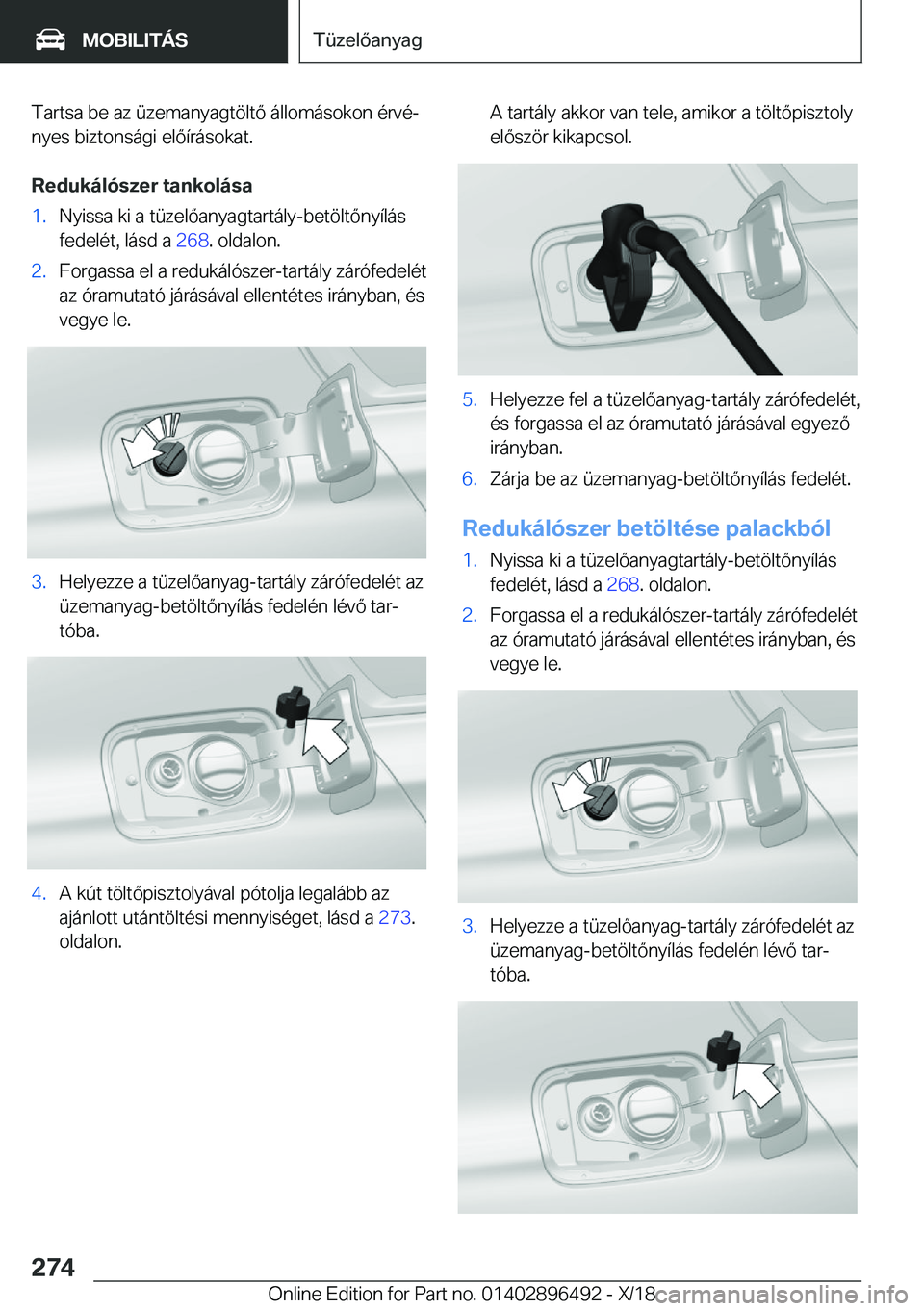 BMW X1 2019  Kezelési útmutató (in Hungarian) �T�a�r�t�s�a��b�e��a�z��