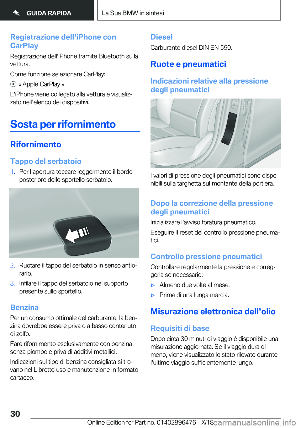 BMW X1 2019  Libretti Di Uso E manutenzione (in Italian) �R�e�g�i�s�t�r�a�z�i�o�n�e��d�e�l�l�'�i�P�h�o�n�e��c�o�n
�C�a�r�P�l�a�y
�R�e�g�i�s�t�r�a�z�i�o�n�e��d�e�l�l�'�i�P�h�o�n�e��t�r�a�m�i�t�e��B�l�u�e�t�o�o�t�h��s�u�l�l�a�v�e�t�t�u�r�a�.
�C�