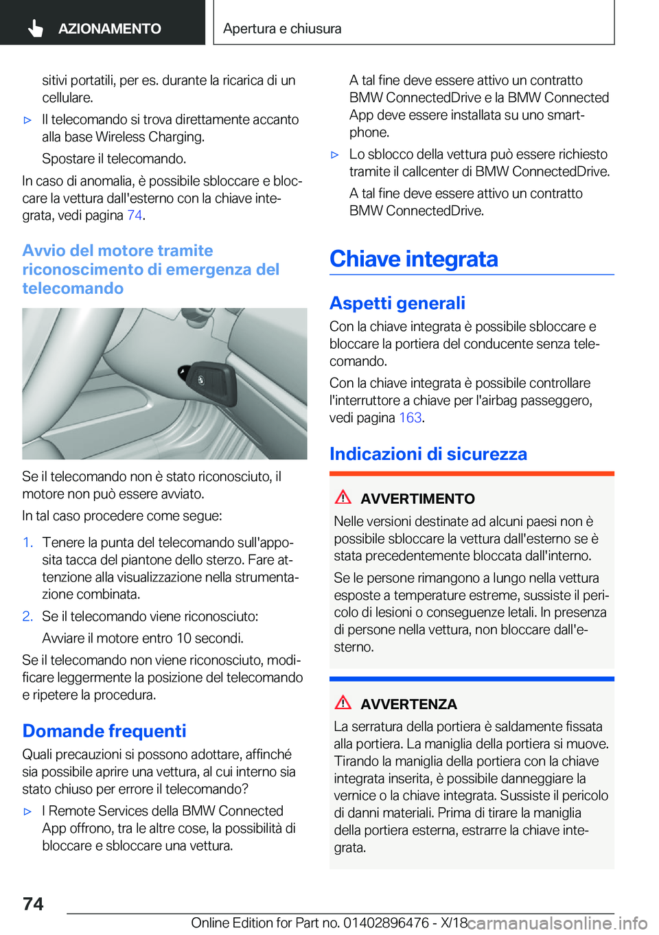 BMW X1 2019  Libretti Di Uso E manutenzione (in Italian) �s�i�t�i�v�i��p�o�r�t�a�t�i�l�i�,��p�e�r��e�s�.��d�u�r�a�n�t�e��l�a��r�i�c�a�r�i�c�a��d�i��u�n�c�e�l�l�u�l�a�r�e�.'x�I�l��t�e�l�e�c�o�m�a�n�d�o��s�i��t�r�o�v�a��d�i�r�e�t�t�a�m�e�n�t�e
