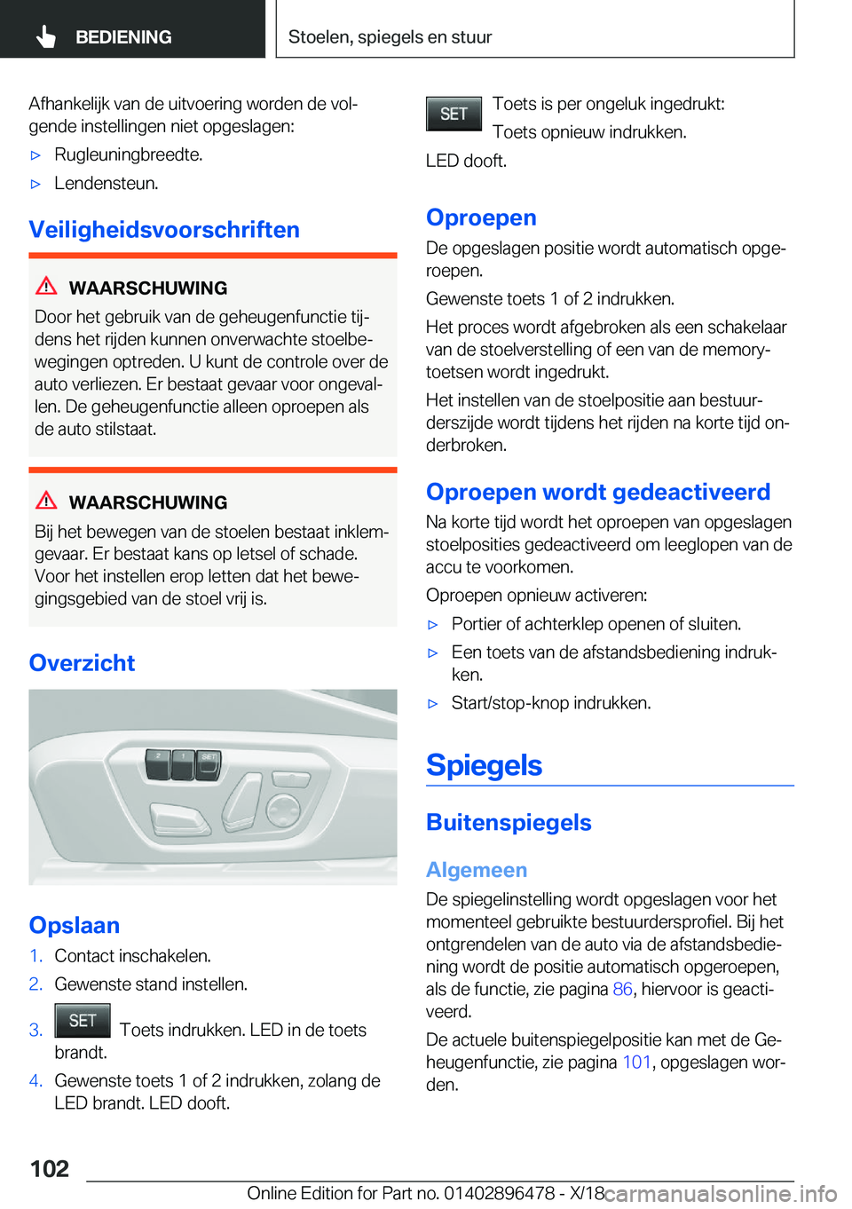 BMW X1 2019  Instructieboekjes (in Dutch) �A�f�h�a�n�k�e�l�i�j�k��v�a�n��d�e��u�i�t�v�o�e�r�i�n�g��w�o�r�d�e�n��d�e��v�o�lj�g�e�n�d�e��i�n�s�t�e�l�l�i�n�g�e�n��n�i�e�t��o�p�g�e�s�l�a�g�e�n�:'x�R�u�g�l�e�u�n�i�n�g�b�r�e�e�d�t�e�.