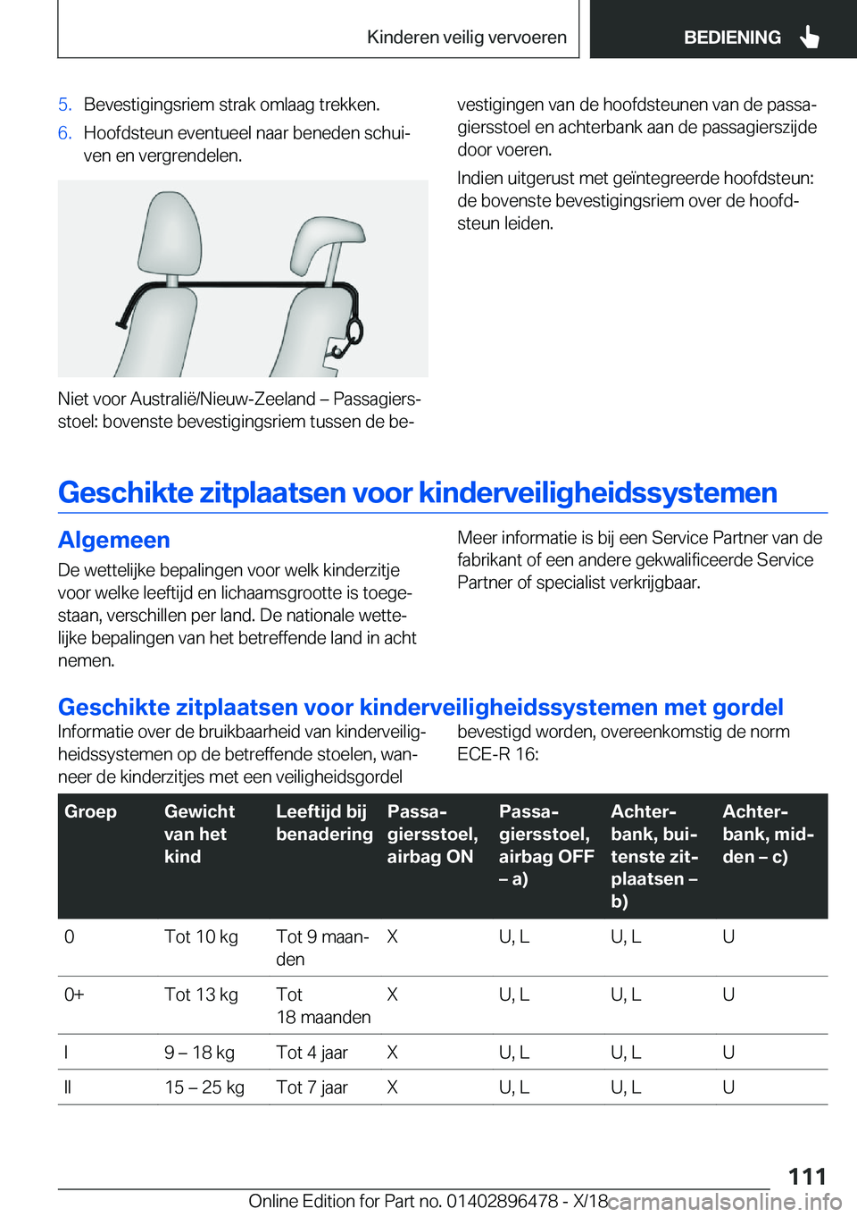 BMW X1 2019  Instructieboekjes (in Dutch) �5�.�B�e�v�e�s�t�i�g�i�n�g�s�r�i�e�m��s�t�r�a�k��o�m�l�a�a�g��t�r�e�k�k�e�n�.�6�.�H�o�o�f�d�s�t�e�u�n��e�v�e�n�t�u�e�e�l��n�a�a�r��b�e�n�e�d�e�n��s�c�h�u�ij�v�e�n��e�n��v�e�r�g�r�e�n�d�e�l�e