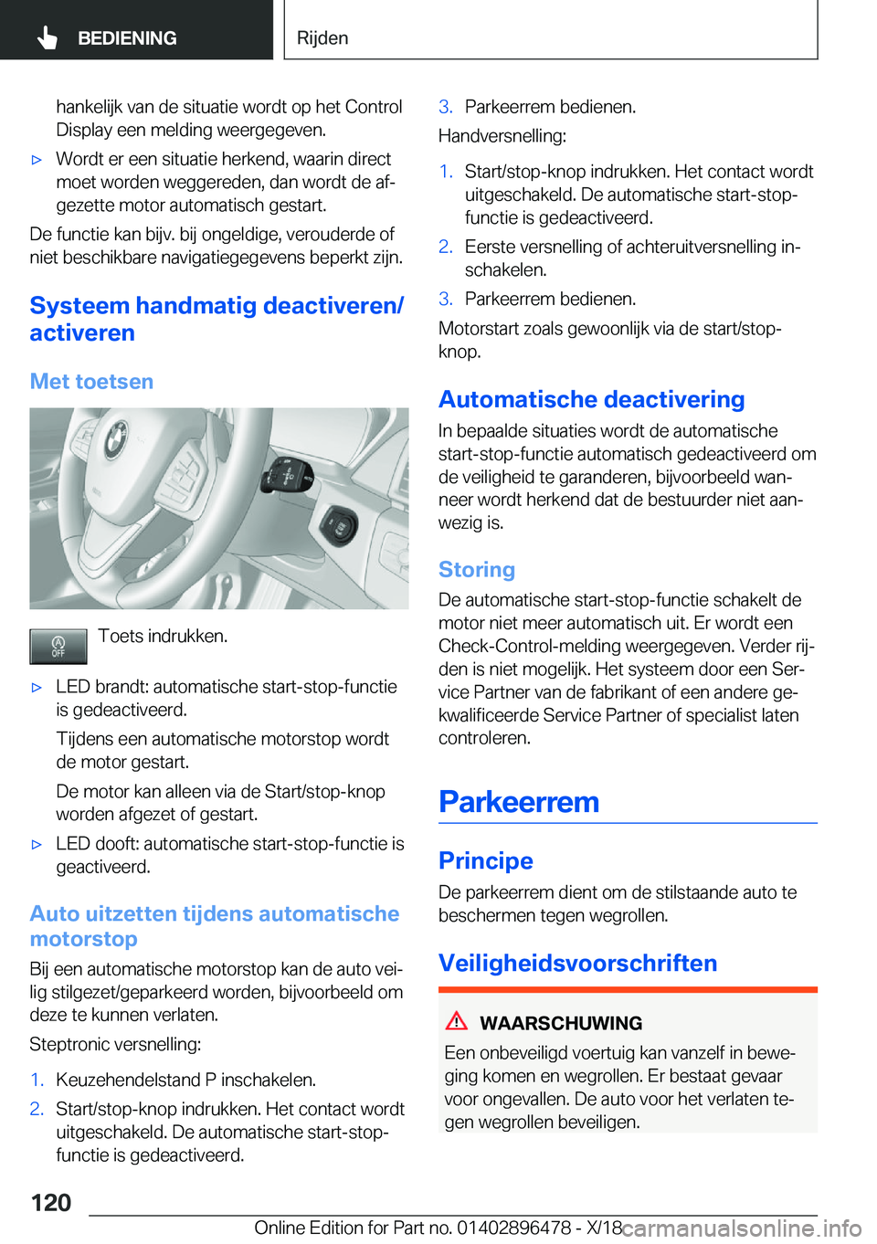 BMW X1 2019  Instructieboekjes (in Dutch) �h�a�n�k�e�l�i�j�k��v�a�n��d�e��s�i�t�u�a�t�i�e��w�o�r�d�t��o�p��h�e�t��C�o�n�t�r�o�l�D�i�s�p�l�a�y��e�e�n��m�e�l�d�i�n�g��w�e�e�r�g�e�g�e�v�e�n�.'x�W�o�r�d�t��e�r��e�e�n��s�i�t�u�a�t