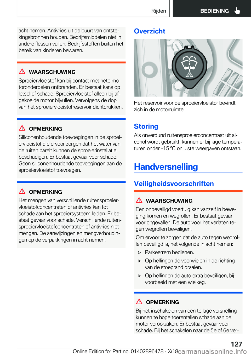 BMW X1 2019  Instructieboekjes (in Dutch) �a�c�h�t��n�e�m�e�n�.��A�n�t�i�v�r�i�e�s��u�i�t��d�e��b�u�u�r�t��v�a�n��o�n�t�s�t�ej
�k�i�n�g�s�b�r�o�n�n�e�n��h�o�u�d�e�n�.��B�e�d�r�i�j�f�s�m�i�d�d�e�l�e�n��n�i�e�t��i�n �a�n�d�e�r�e��f