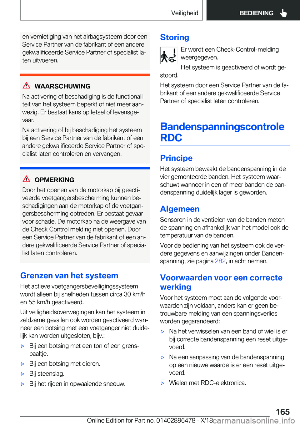 BMW X1 2019  Instructieboekjes (in Dutch) �e�n��v�e�r�n�i�e�t�i�g�i�n�g��v�a�n��h�e�t��a�i�r�b�a�g�s�y�s�t�e�e�m��d�o�o�r��e�e�n�S�e�r�v�i�c�e��P�a�r�t�n�e�r��v�a�n��d�e��f�a�b�r�i�k�a�n�t��o�f��e�e�n��a�n�d�e�r�e
�g�e�k�w�a�l�i�