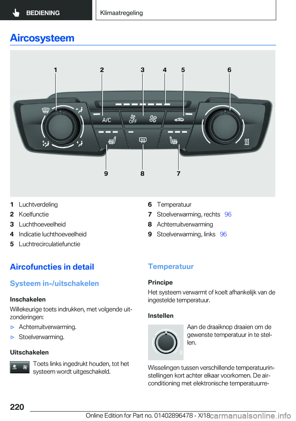 BMW X1 2019  Instructieboekjes (in Dutch) �A�i�r�c�o�s�y�s�t�e�e�m�1�L�u�c�h�t�v�e�r�d�e�l�i�n�g�2�K�o�e�l�f�u�n�c�t�i�e�3�L�u�c�h�t�h�o�e�v�e�e�l�h�e�i�d�4�I�n�d�i�c�a�t�i�e��l�u�c�h�t�h�o�e�v�e�e�l�h�e�i�d�5�L�u�c�h�t�r�e�c�i�r�c�u�l�a�t�i