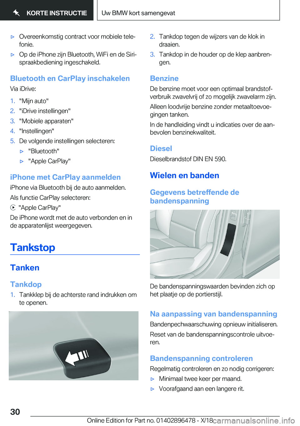 BMW X1 2019  Instructieboekjes (in Dutch) 'x�O�v�e�r�e�e�n�k�o�m�s�t�i�g��c�o�n�t�r�a�c�t��v�o�o�r��m�o�b�i�e�l�e��t�e�l�ej
�f�o�n�i�e�.'x�O�p��d�e��i�P�h�o�n�e��z�i�j�n��B�l�u�e�t�o�o�t�h�,��W�i�F�i��e�n��d�e��S�i�r�i�-
