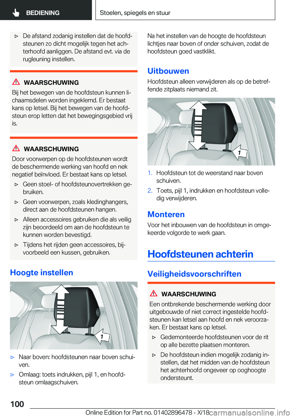 BMW X1 2019  Instructieboekjes (in Dutch) 'x�D�e��a�f�s�t�a�n�d��z�o�d�a�n�i�g��i�n�s�t�e�l�l�e�n��d�a�t��d�e��h�o�o�f�dj
�s�t�e�u�n�e�n��z�o��d�i�c�h�t��m�o�g�e�l�i�j�k��t�e�g�e�n��h�e�t��a�c�hj �t�e�r�h�o�o�f�d��a�a�n�l�i