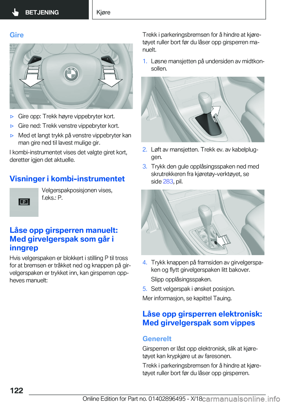 BMW X1 2019  InstruksjonsbØker (in Norwegian) �G�i�r�ex�G�i�r�e��o�p�p�:��T�r�e�k�k��h�