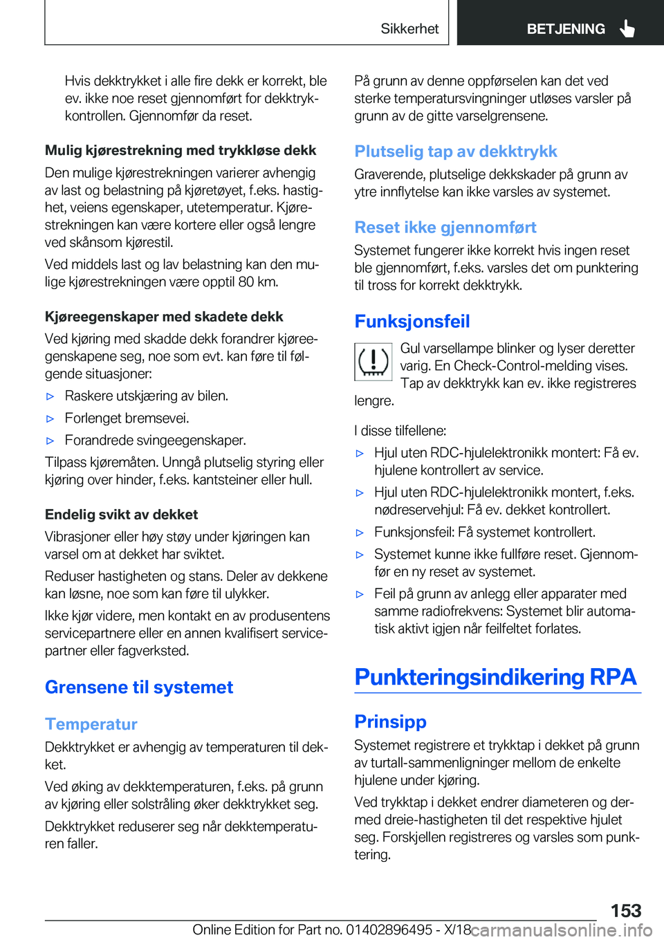BMW X1 2019  InstruksjonsbØker (in Norwegian) �H�v�i�s��d�e�k�k�t�r�y�k�k�e�t��i��a�l�l�e��f�i�r�e��d�e�k�k��e�r��k�o�r�r�e�k�t�,��b�l�e
�e�v�.��i�k�k�e��n�o�e��r�e�s�e�t��g�j�e�n�n�o�m�f�