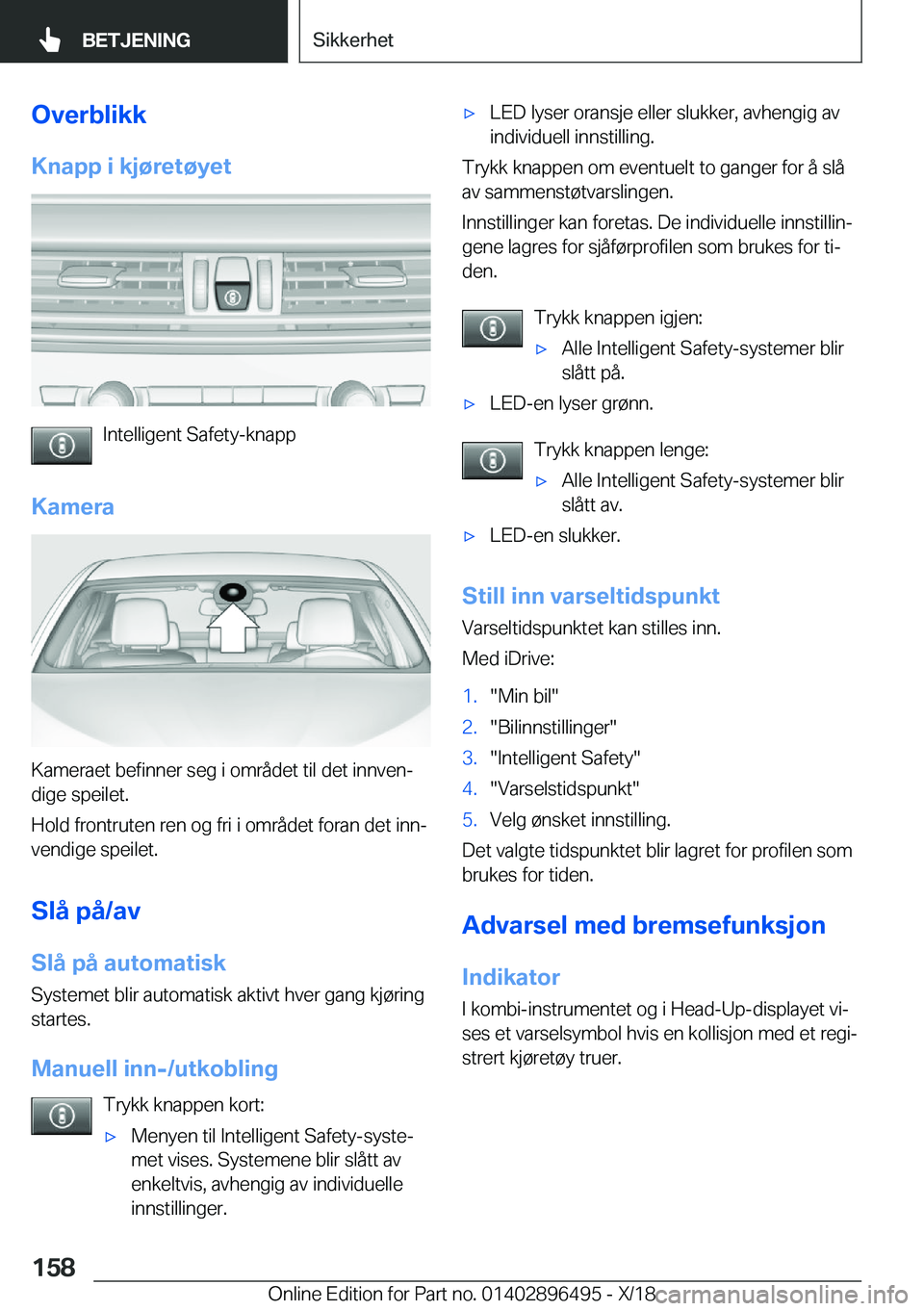 BMW X1 2019  InstruksjonsbØker (in Norwegian) �O�v�e�r�b�l�i�k�k�K�n�a�p�p��i��k�j�